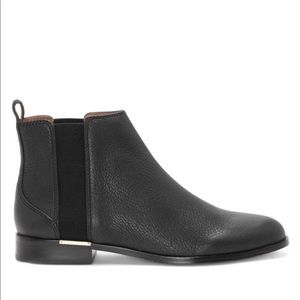 Louise et Cie black leather ankle booties